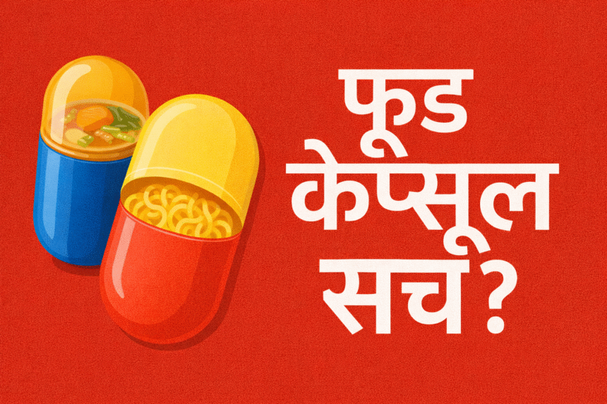 food capsule real or fake viral food trend fact check India