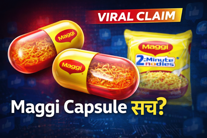 Maggi capsule real claim viral on social media fact check update